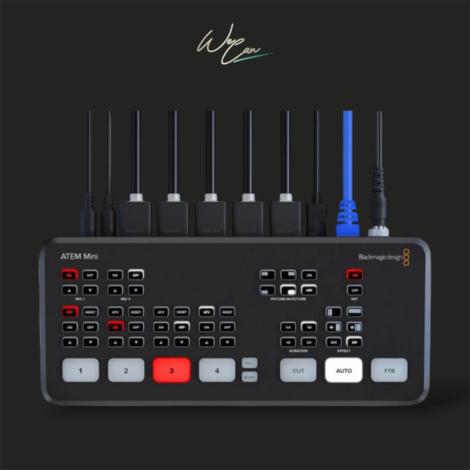 blackmagic design atem mini 中古、箱無し blackmagic design atem